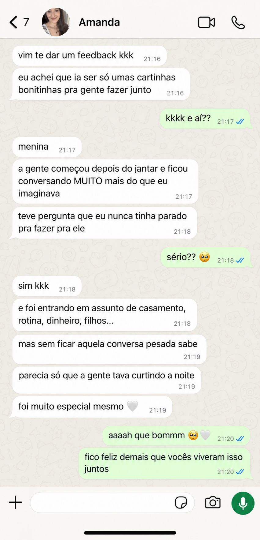 Depoimento de casal 5 sobre o Antes do Sim