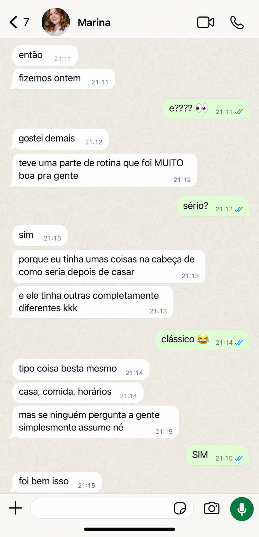 Depoimento de casal 1 sobre o Antes do Sim