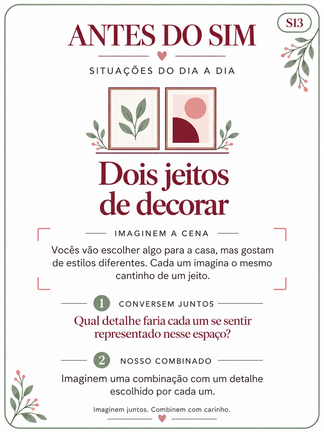 Exemplo de material do kit Antes do Sim 1