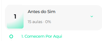 Seleção de categorias de materiais